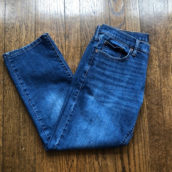 Lucky Brand Denim - Lucky Brand Stretch Blue Denim Crop Jeans